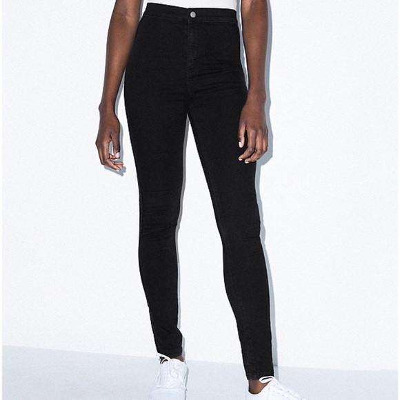 American Apparel Denim - American Apparel Black Easy Jeans XXS